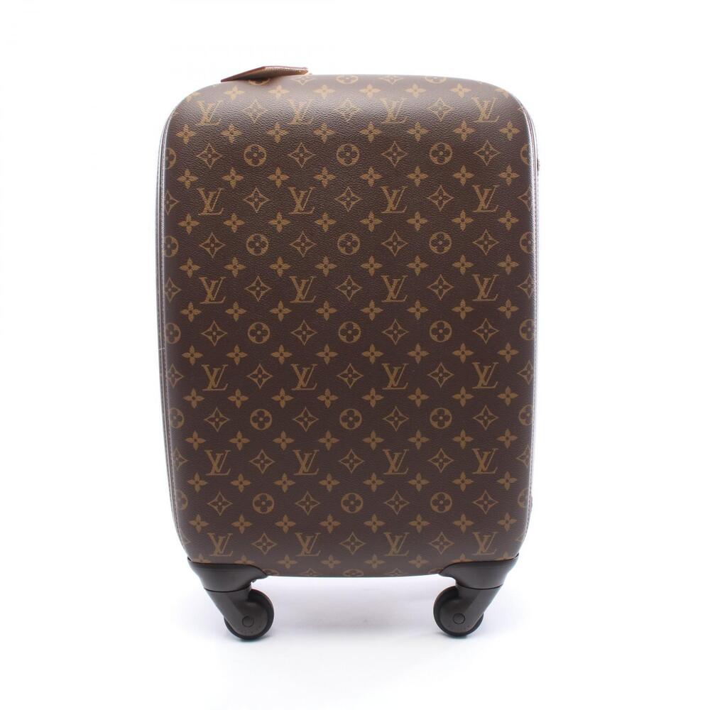 Louis Vuitton Zephyr Carry Bag Canvas Leather Monogram Top Handle Bag Brown